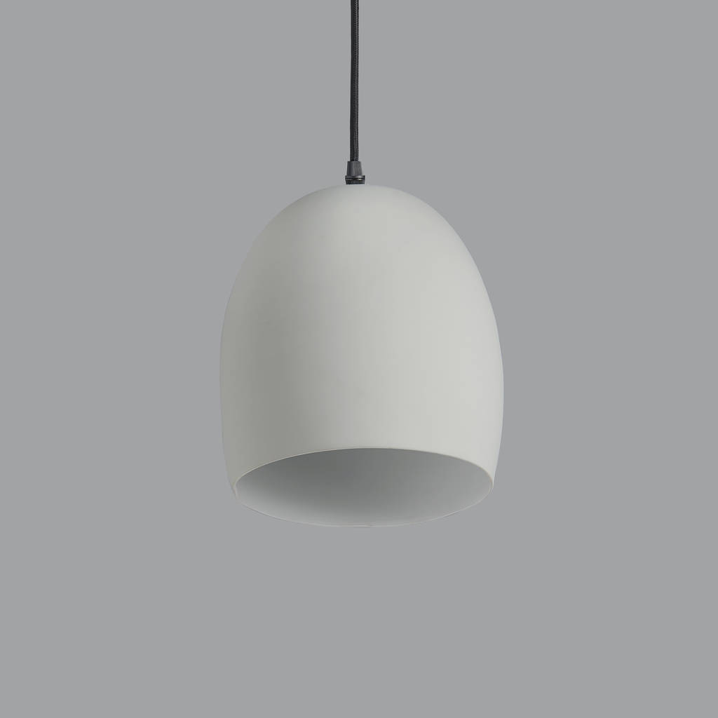 Grey Ceramic Pendant Light By horsfall & wright