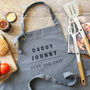 Personalised 'Head BBQ Chef' Grey Apron, thumbnail 1 of 4