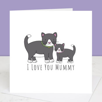 Mummy Cat And Kitten Personalised Card, 3 of 4