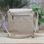 Cross Body Press Stud Bag In Beige, thumbnail 2 of 2