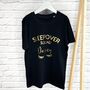 Personalised Sleepover Squad Black And Gold T Shirts, thumbnail 1 of 5