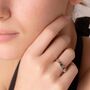 Screw Accent Sterling Silver Rings, thumbnail 2 of 8