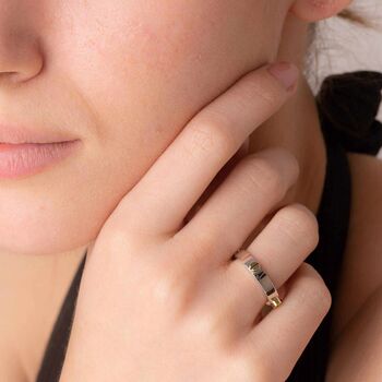 Screw Accent Sterling Silver Rings, 2 of 8
