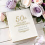 Personalised 50th Golden Anniversary Album, thumbnail 1 of 7