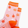 Aperitivo Spritz Bamboo Socks In Pink, thumbnail 2 of 4