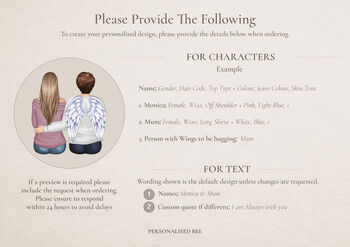 Personalised Memorial Acrylic Plaque Keepsake I Am Always With You, 2 of 10