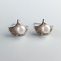 Sterling Silver Clam Shell And Pearl Stud Earrings, thumbnail 1 of 6