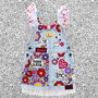 Kids Personalised Hand Painted Denim Dress, thumbnail 6 of 12