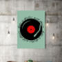 Music Quote 'Life is better with Music' Record Art Print, thumbnail 2 of 4