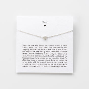 Sterling Silver Thank You Mum Bracelet, 5 of 6