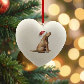 Labrador Chocolate Ceramic Bauble, 4 of 4