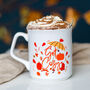 Cosy Autumn Leaves Hot Drinks Mug, thumbnail 4 of 5