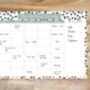 Personalised Spotty Weekly Family Organiser Whiteboard, thumbnail 4 of 8
