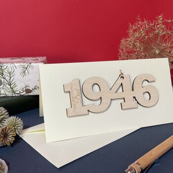 Personalised 80th Birthday 1946 Year Card, 11 of 11