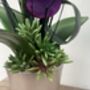 Purple Artificial Silk Orchid Mothers Day Gift, thumbnail 2 of 6