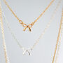 Sterling Silver Or Gold Plated Bow Necklace, thumbnail 2 of 11