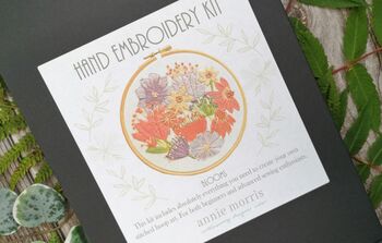 Summer Blooms Floral Hand Embroidery Kit, 4 of 8