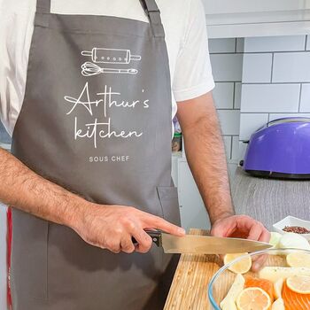Personalised Kitchen Men Apron For Him, 3 of 3