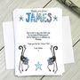 Personalised Childrens Monkey Boy Party Invitations, thumbnail 2 of 5