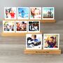 Solid Oak Photo Holder With Options To Personalise And Print Photos, thumbnail 4 of 6