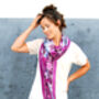 Shadow Berry Silk Scarf, thumbnail 4 of 8