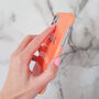 Pumpkin Orange Personalised Phone Case, thumbnail 5 of 5