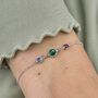 Mother And Two Children Birthstone Bracelet, thumbnail 5 of 9