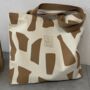 Giraffe Print Over The Shoulder Bag, Extra Large School Book Laptop Lightweight Bag, thumbnail 1 of 6