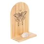 Natural Luna Moth Wooden Incense Holder Shelf, thumbnail 3 of 4