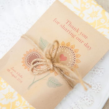 10 'Thank You For Sharing Our Day' Seed Packet Favours, 2 of 6