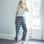 Women's 'Jura' Tartan Brushed Cotton Pyjama Trousers, thumbnail 3 of 3