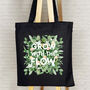 Grow With The Flow Botanical Tote Bag, thumbnail 3 of 3