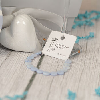 Personalised Something Blue Champagne Flute Bride To Be Gift Box Hamper, 6 of 6