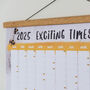 'Exciting Times Ahead' 2025 Bumblebee Wall Planner, thumbnail 9 of 10