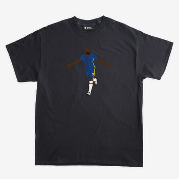 Romelu Lukaku The Blues Football T Shirt, 2 of 4