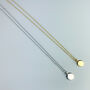 Sterling Silver Tiny Circle Pendant Necklace, thumbnail 3 of 5