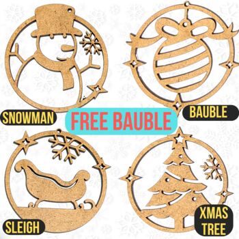 Personalised Wooden Lantern Christmas Snowflakes, 11 of 12