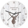 Personalised Highland Stag Clock, thumbnail 2 of 4