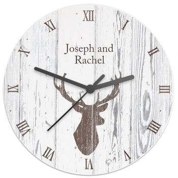 Personalised Highland Stag Clock, 2 of 4