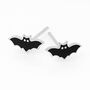 Sterling Silver Bat Stud Earrings – 8mm X 4mm, thumbnail 2 of 5