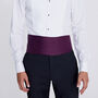 Handmade Classic Purple Tuxedo Cummerbund Belt, thumbnail 2 of 3