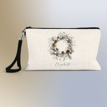 Personalised Make Up Accessory Bag, Compact, Stylish Gift For Her And Teachers, Removable Wrist Strap, Christmas Gift, 5 of 8