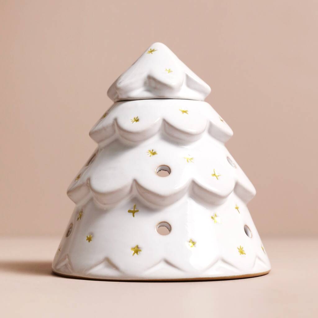 Ceramic Christmas Tree Wax Burner By Lisa Angel