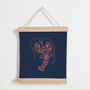 Lobster Banner Embroidery Kit, thumbnail 1 of 5