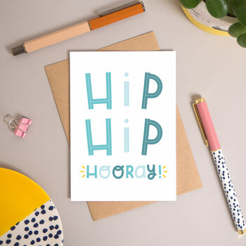 Hip Hip Hooray Celebration Card, 2 of 11