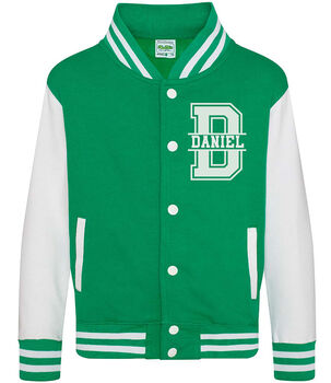 Personalised Kids Name Varsity Jacket, 6 of 10