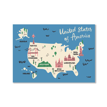 Illustrated Map Prints, 11 of 11