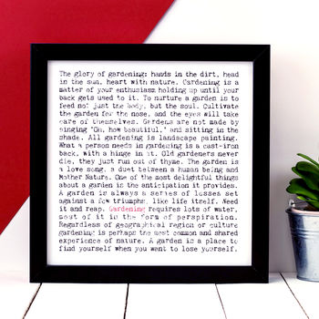 Gardening Quotes Print, Gardener Gift, 2 of 8
