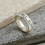 Your Date Here Solid Silver 6mm Ring, thumbnail 1 of 7