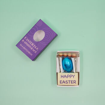 Mini Chocolate Egg And Spoon Race Activity In A Matchbox, 5 of 5